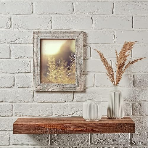 Miniatura 2 de Marco de fotos de 11 x 14 pulgadas, marco de madera de granero para decoración rústica del hogar, hecho de 100% madera reciclada, WHITEWASH - Tamaño