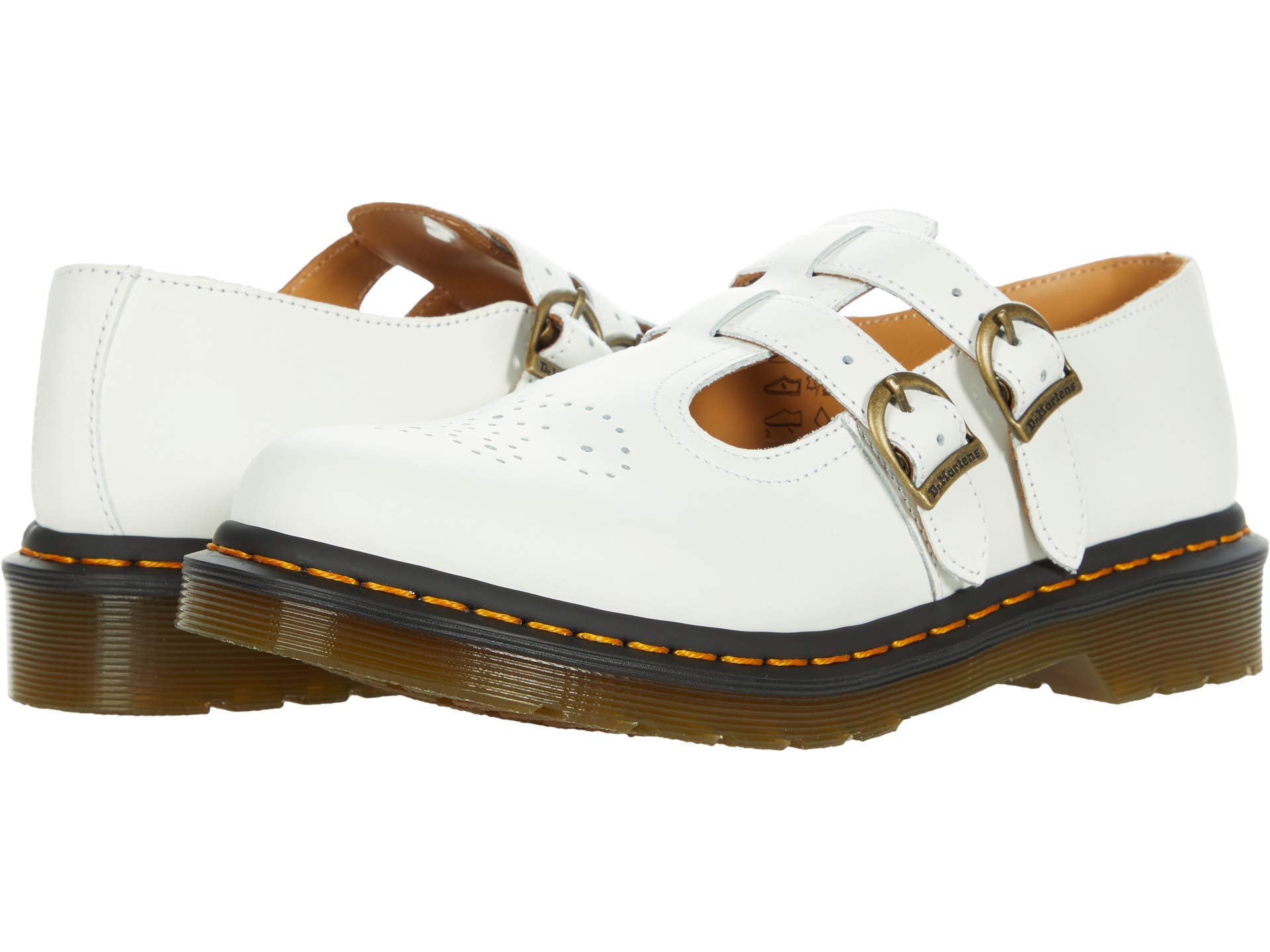 Dr. Martens Women's 8065 Mary Jane Flat, White, 11 | B2B Liquidation