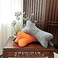 Vista 6 de Almohadas cervicales y cervicales con forma de hueso de perro con funda extraíble lavable con bucles en cualquier extremo para automóvil, autobús