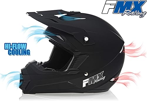 Miniatura 2 de Moto de cross FMX Motocross todoterreno Casco de motocicleta ATV aprobado por DOT