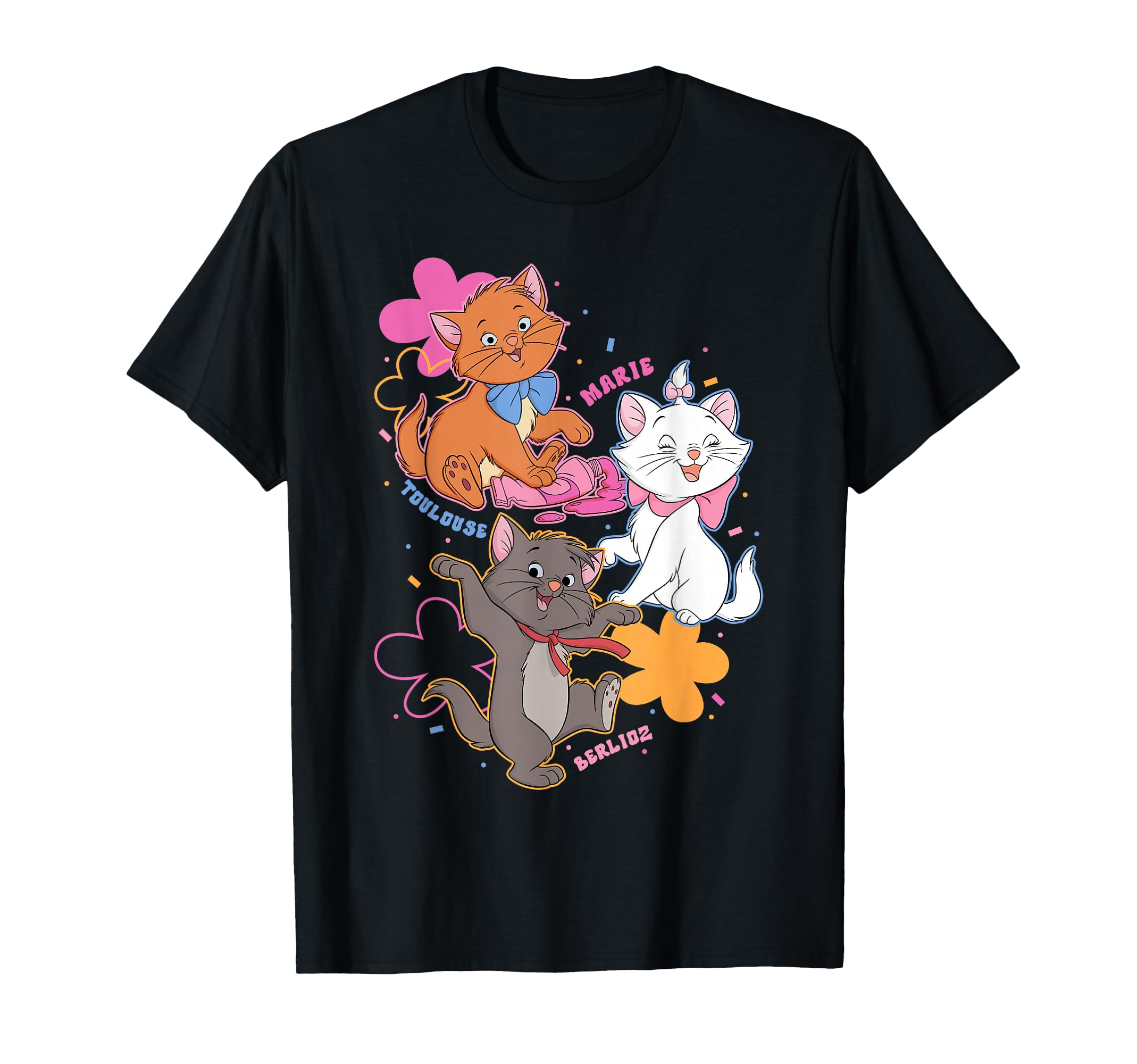 Disney The Aristocats Marie Tolouse and Berlioz Group Shot T-Shirt