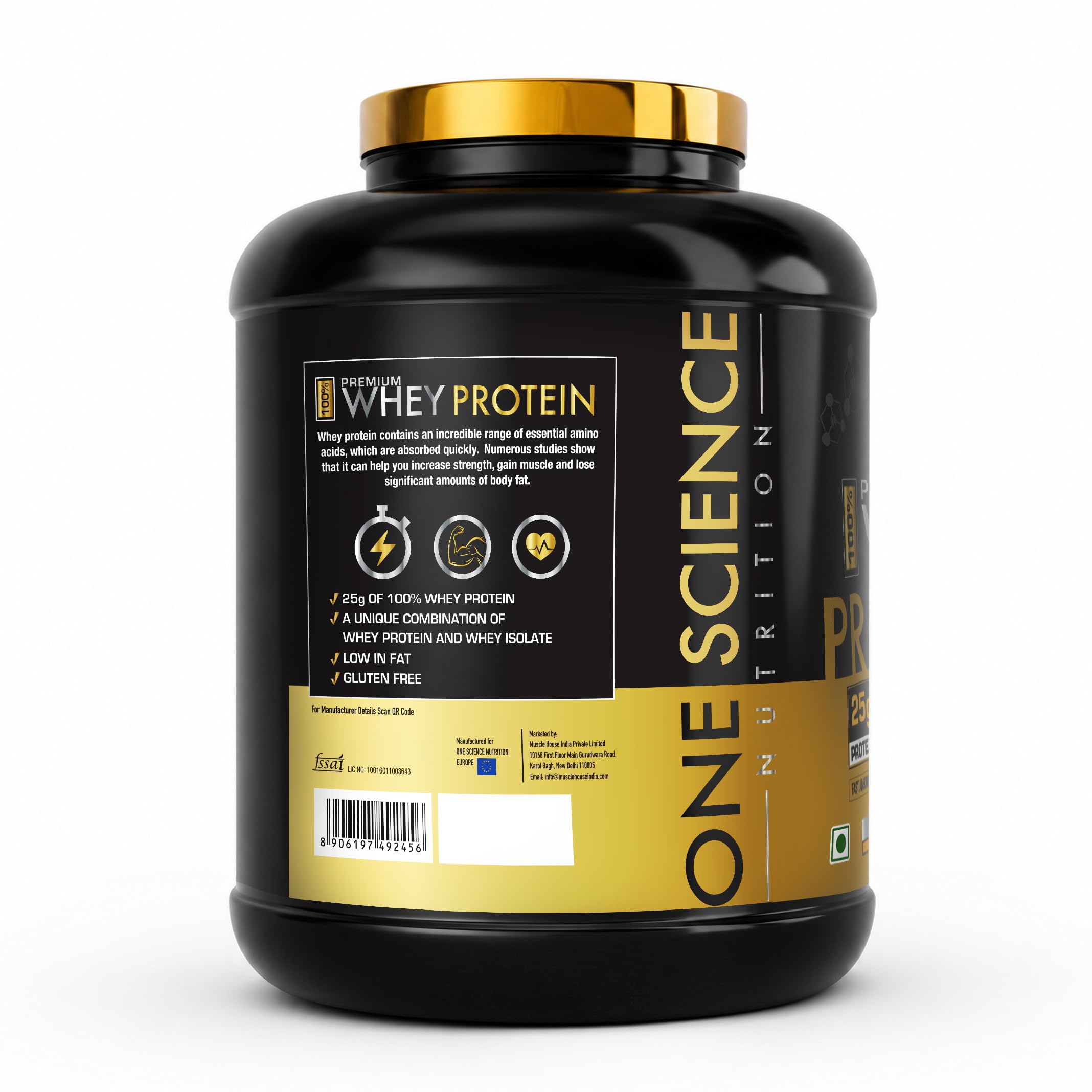One Science Nutrition Whey Protein Powder | 25g Protein/Scoop | Muscle Gain, Power & Workout Recovery | Ice Coffee Flavour, 2.27 kg — Amazon image 25