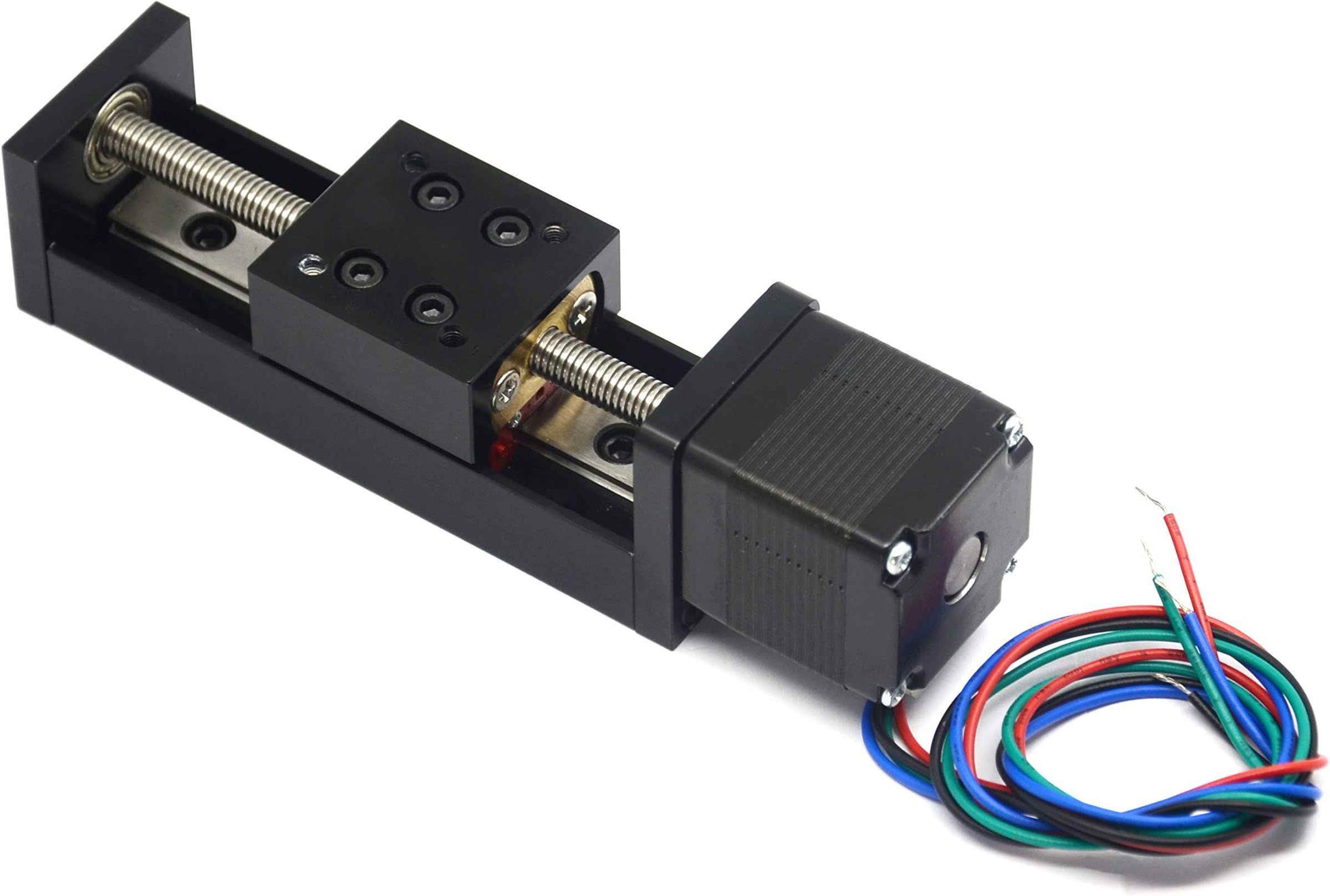 50mm Effective Travel Length Mini Linear Rail Guide Lead Screw T6x1 with NEMA11 Stepper Motor for DIY/CNC Router Parts X Y Z Linear Stage Actuator
