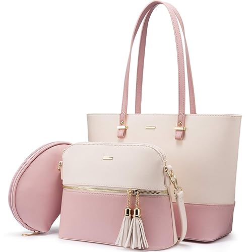 LOVEVOOK Handbags for Women Shoulder Bags Tote Satchel Hobo 3pcs