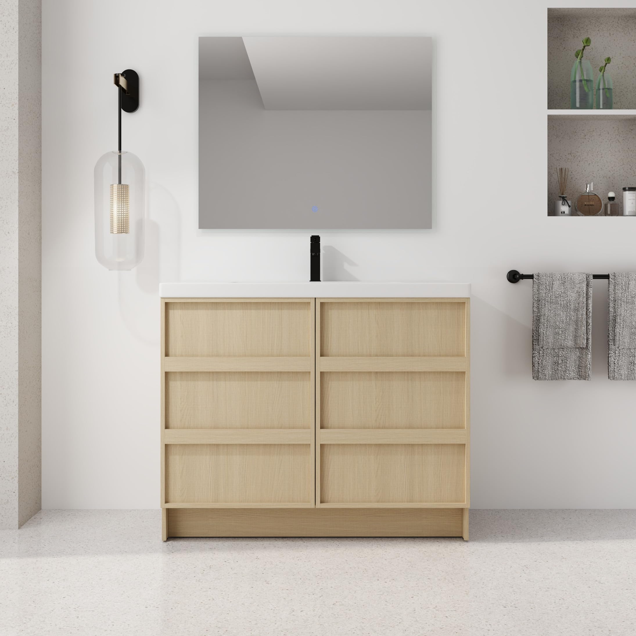 SSLine 42 Inch Oak Vanity