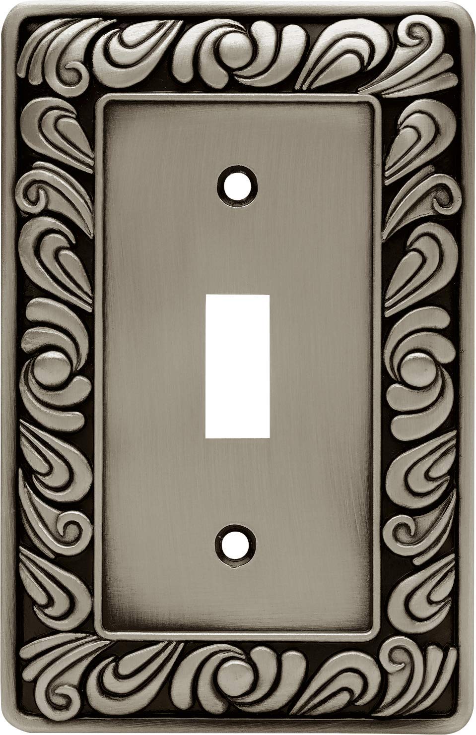 Franklin Brass 64048 Paisley Single Toggle Switch Wall Plate/Switch Plate/Cover, Brushed Satin Pewter-image-39