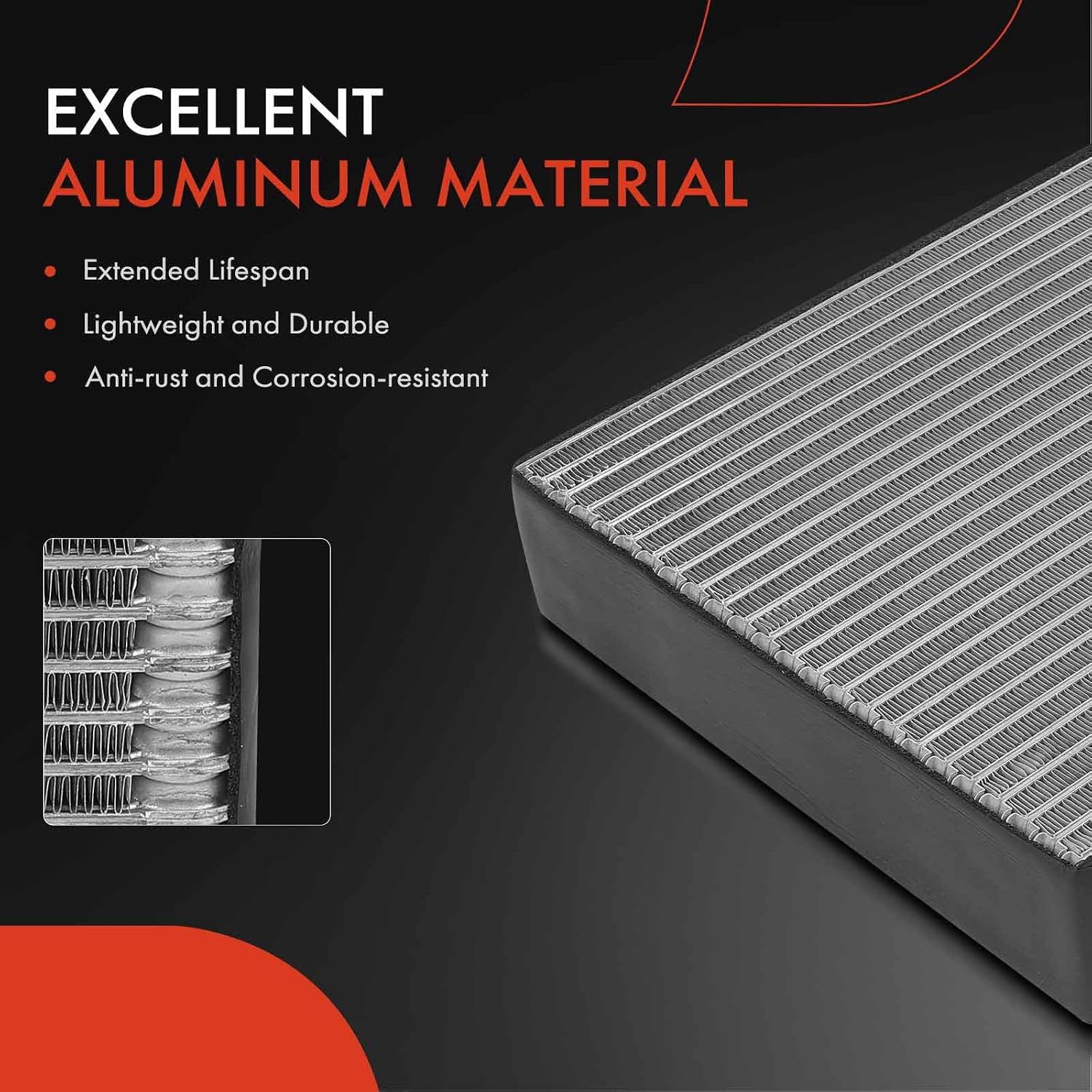 A-Premium AC Evaporator Core Compatible with Ford Mustang 2005 2006 2007 2008 2009