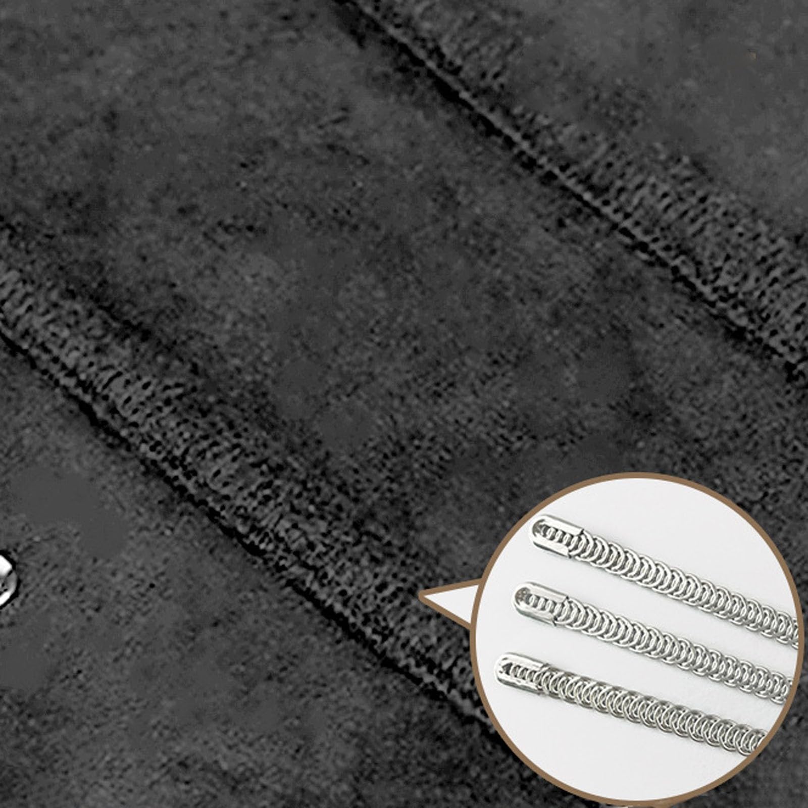 Generisch Corsé gótico para mujer, moldeador con varillas de acero, cordones en la parte posterior y detalles de remaches para fiesta y noche (negro, M)
