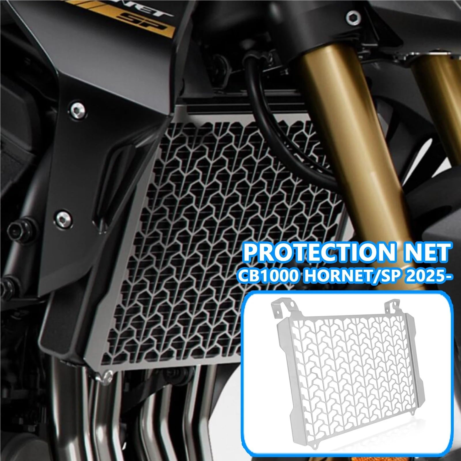 Refrigeración de Pinza de Freno Cubierta Protectora para radiador de Motocicleta CB1000 Hornet SP Hornet CB1000 2025.(Blue)