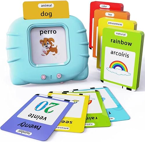 Miniatura 14 de Lapare - Tarjetas didácticas parlantes para niños pequeños de 2 a 6, aprende el ABC, números del 0 al 100, frases, objetos, adjetivos y más palabras