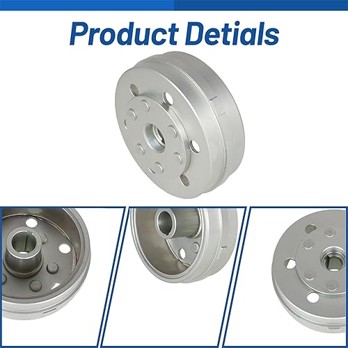 Miniatura 3 de WFLNHB Reemplazo de tuerca de volante aligerado/equilibrado CNC para Yamaha Banshee YFZ350 1987-2006