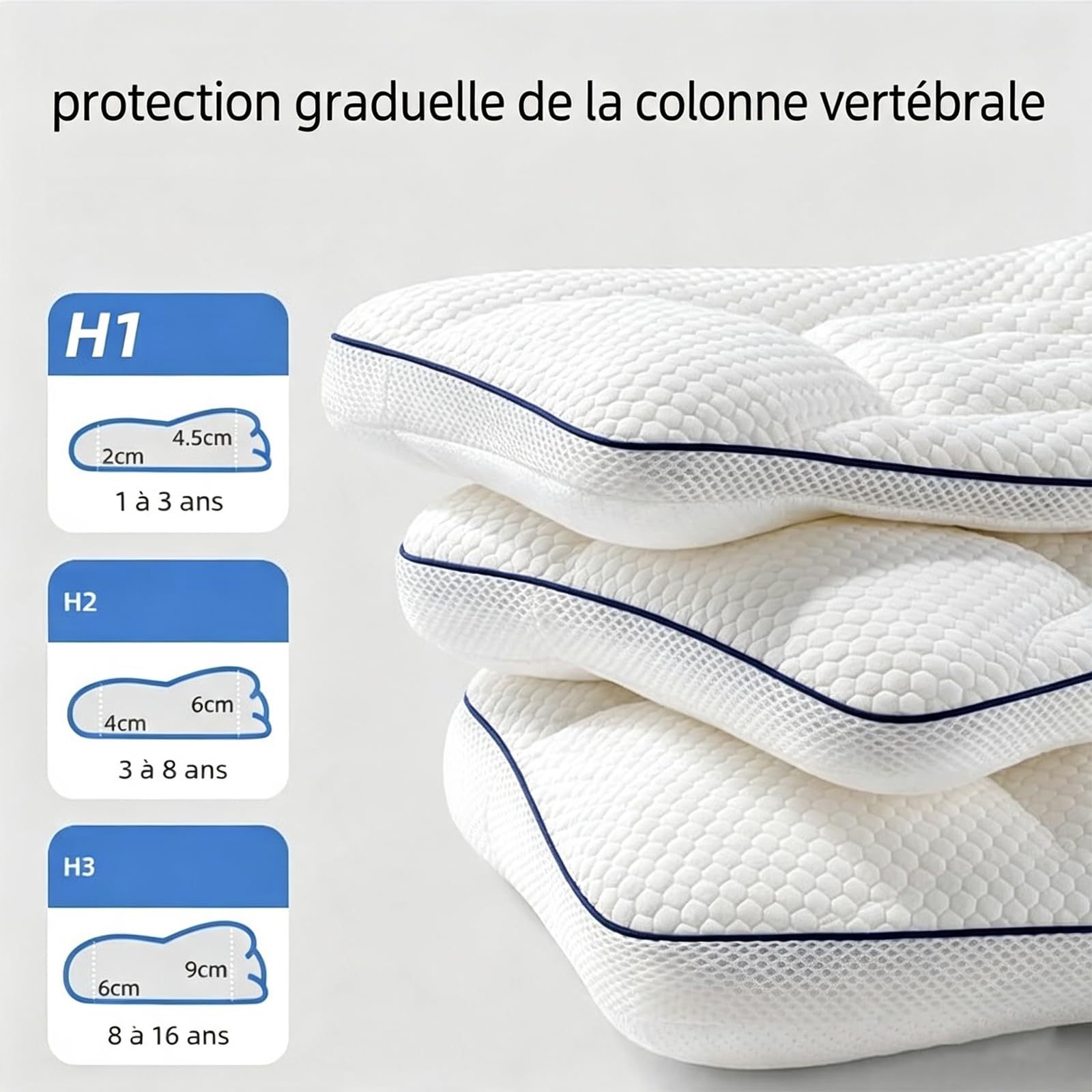 Oreiller La Petite Nuit Enfant,Peut être Lavé En Machine (H2 (3 à 8 ans))