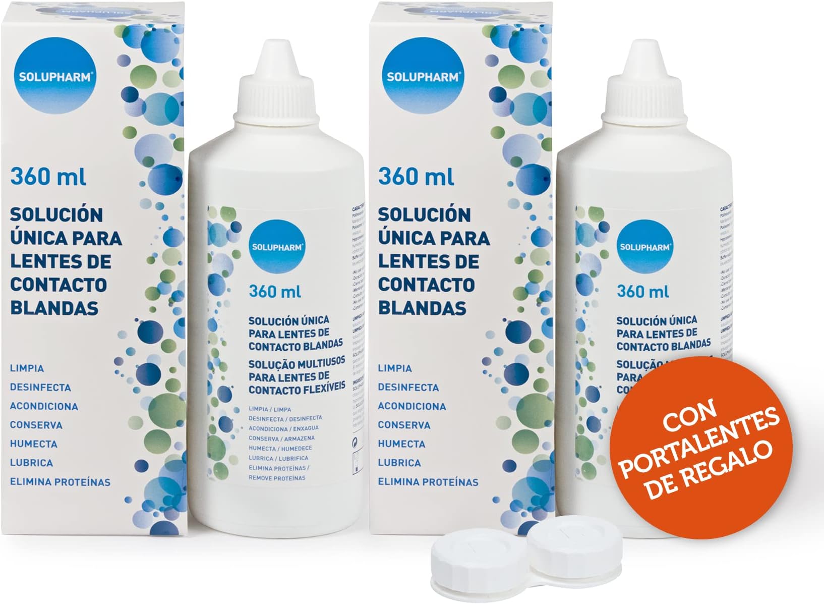 SolupharmSingle Solution for Soft Contact Lenses – Package of 2 x 360 ml – Total: 720 ml