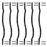 Vista 7 de Balaustres curvos de cubierta, barandilla de cubierta de aleación de aluminio de 29.5 x 1 pulgadas para cubierta compuesta, balaustres de escalera