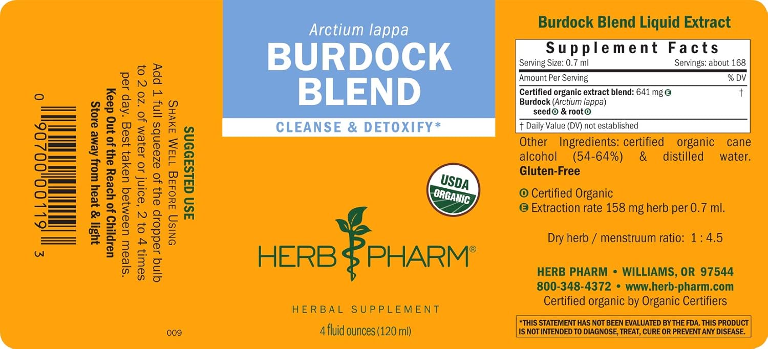 Herb Pharm Burdock Blend Liquid Extract to Support Cleansing & Detoxifying - 4 Ounce - Image 5