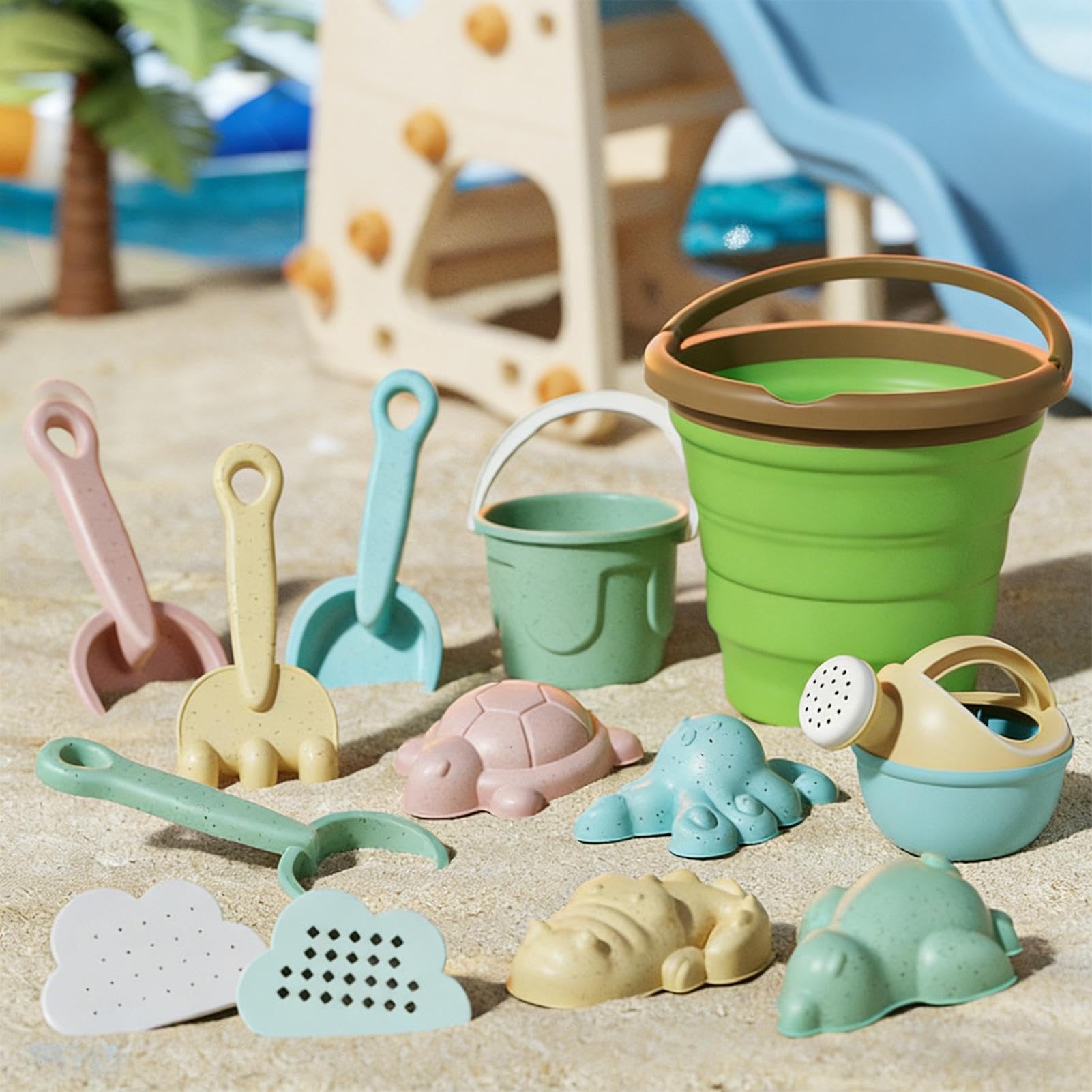 de sable pour la plage Seau Pliable Moules Et Pelle