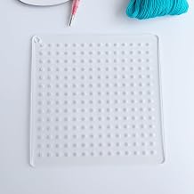 Acrylic Sashiko Stencil, Sashiko Stencil with Straight and Square Pattern for Hand Quilting and Embroidery 0.75 cm Square