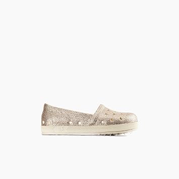 Joybees UKESP.BNG.J001 Kids Espadrille Slip-On Glitter Bone J1