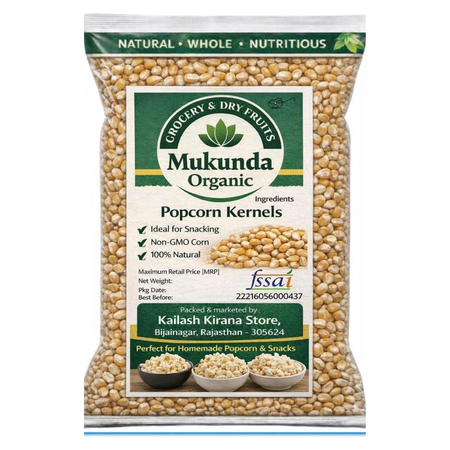 Popcorn Kernels Seeds | Pop Corn Kernels for Popcorn I Pop Corn Seeds I | Big Size Gourmet | High Expansion | A Grade Makkai (500gm)-image-40