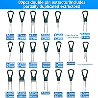 Vista 3 de Kit de herramientas de extracción de terminales, 172 piezas, herramienta de desfilado, conector eléctrico, kit de herramientas de extracción