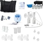 Tire-lait électrique Ameda MYA Joy Plus + sac de tire-lait et sac de refroidissement pour lait maternel | Rechargeable | Tire-lait portable mains libres | Qualité hospitalière | Comprend HygieniKit et pièces de pompe Ameda