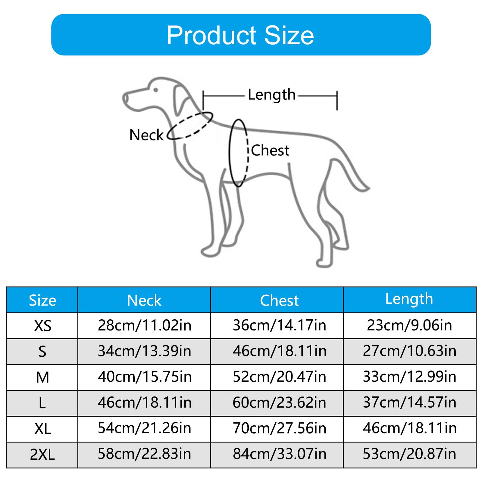 Indietro Abbigliamento per cani per razze Whippet, XXL, N XXL