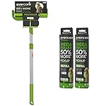 Evercare Pet Mega Lint Roller Value Pack with Two 50-Sheet Refills - Includes Refillable Lint Roller, Adhesive Sheets, Versatile Cleaning Uses, Home and On-The-Go Use, Extendable Handle