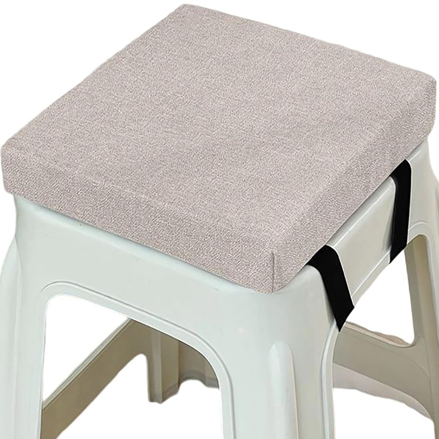 Square Bar Stool Seat Cushions with Ties Anti-Slip Chair Cushions 25x25/40x40/30x30cm Memory Foam Chair Pad with Washable Cover for Outdoor,Indoor,Garden,Dining,Kitchen,Bar Chairs(A4,45x45x8cm) — image 1