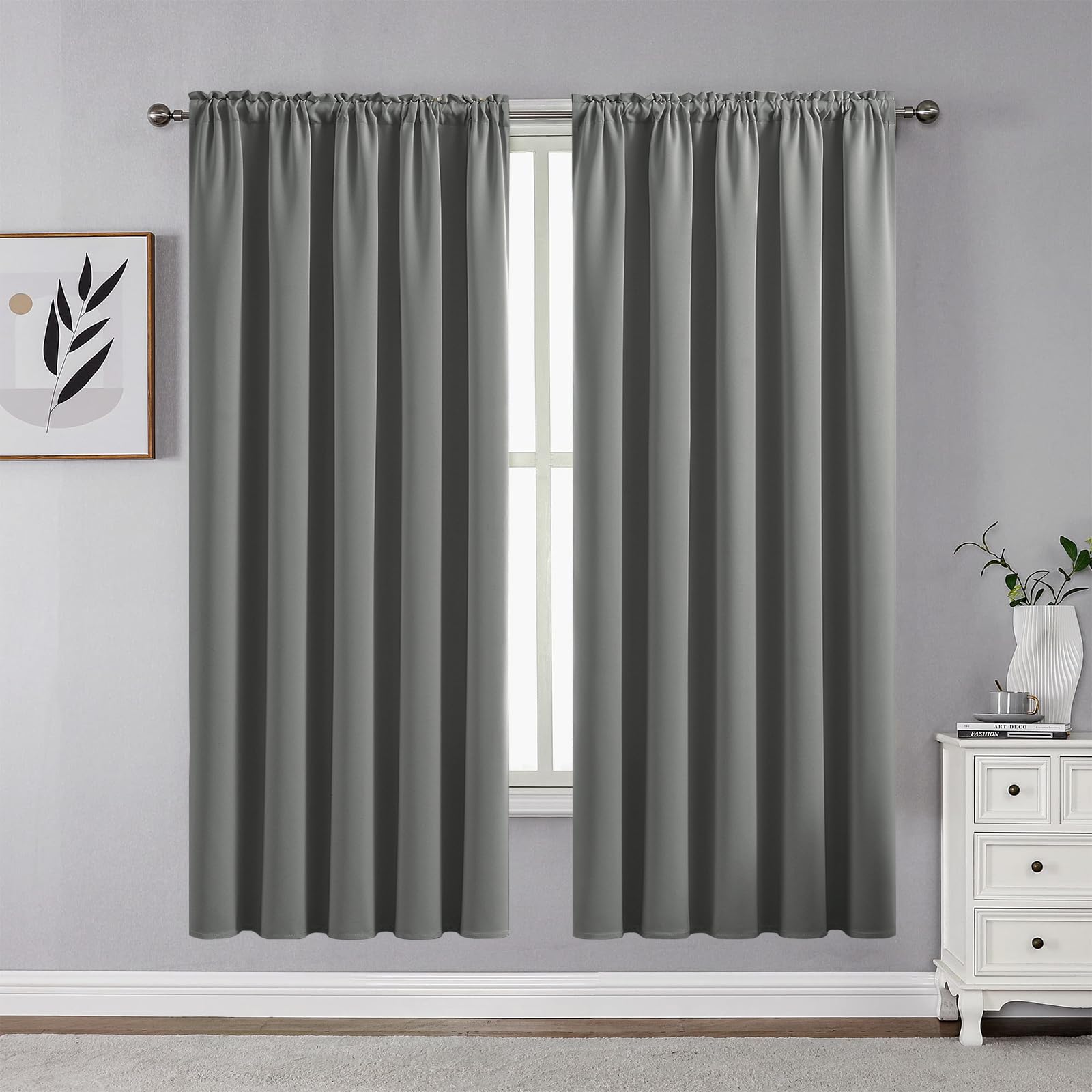 CUCRAF Blackout Curtains Room Darkening Window Curtain Panels