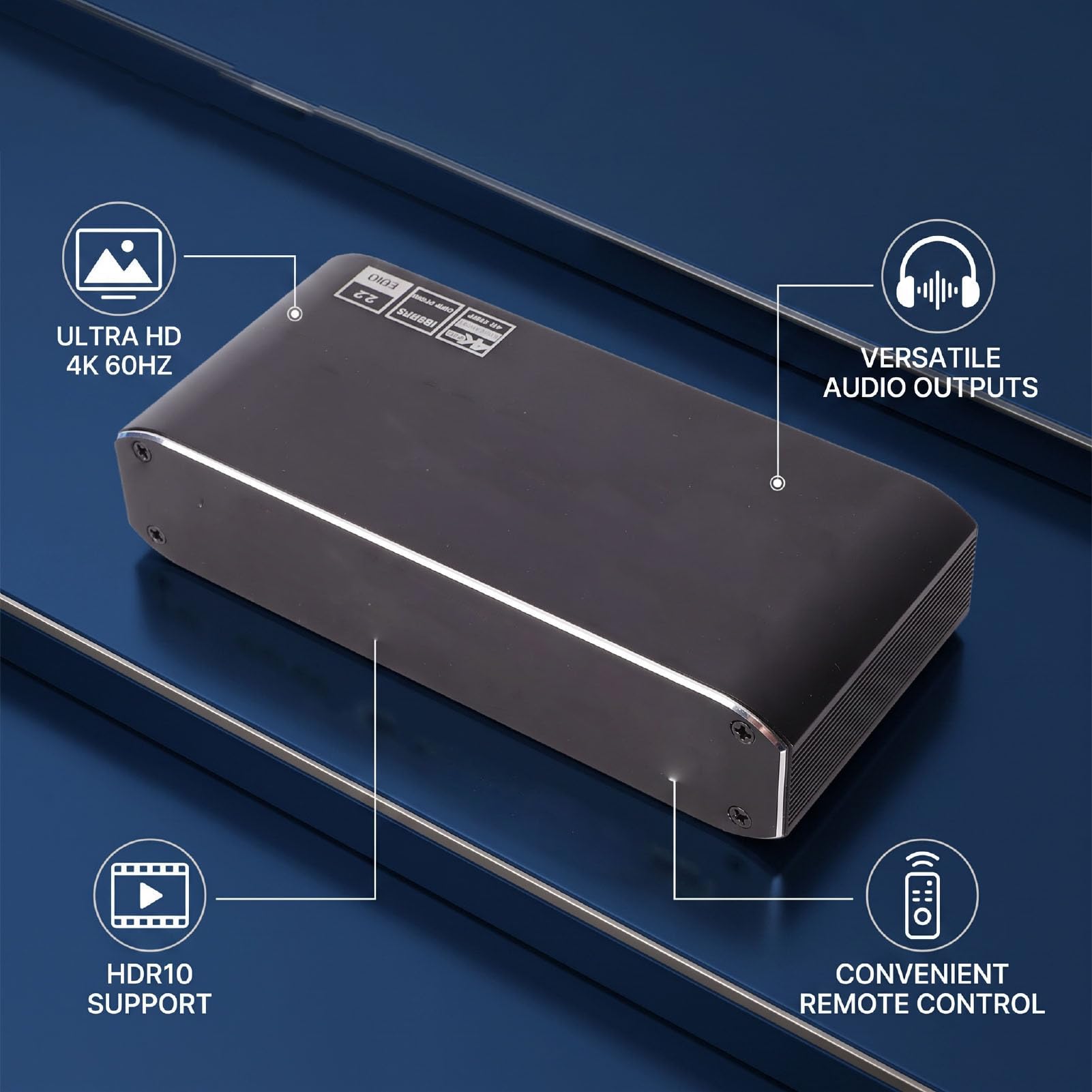 Sxhlseller Zestaw 2 Przełączników 4K HDMI z Koncentratorem Zdalnego
