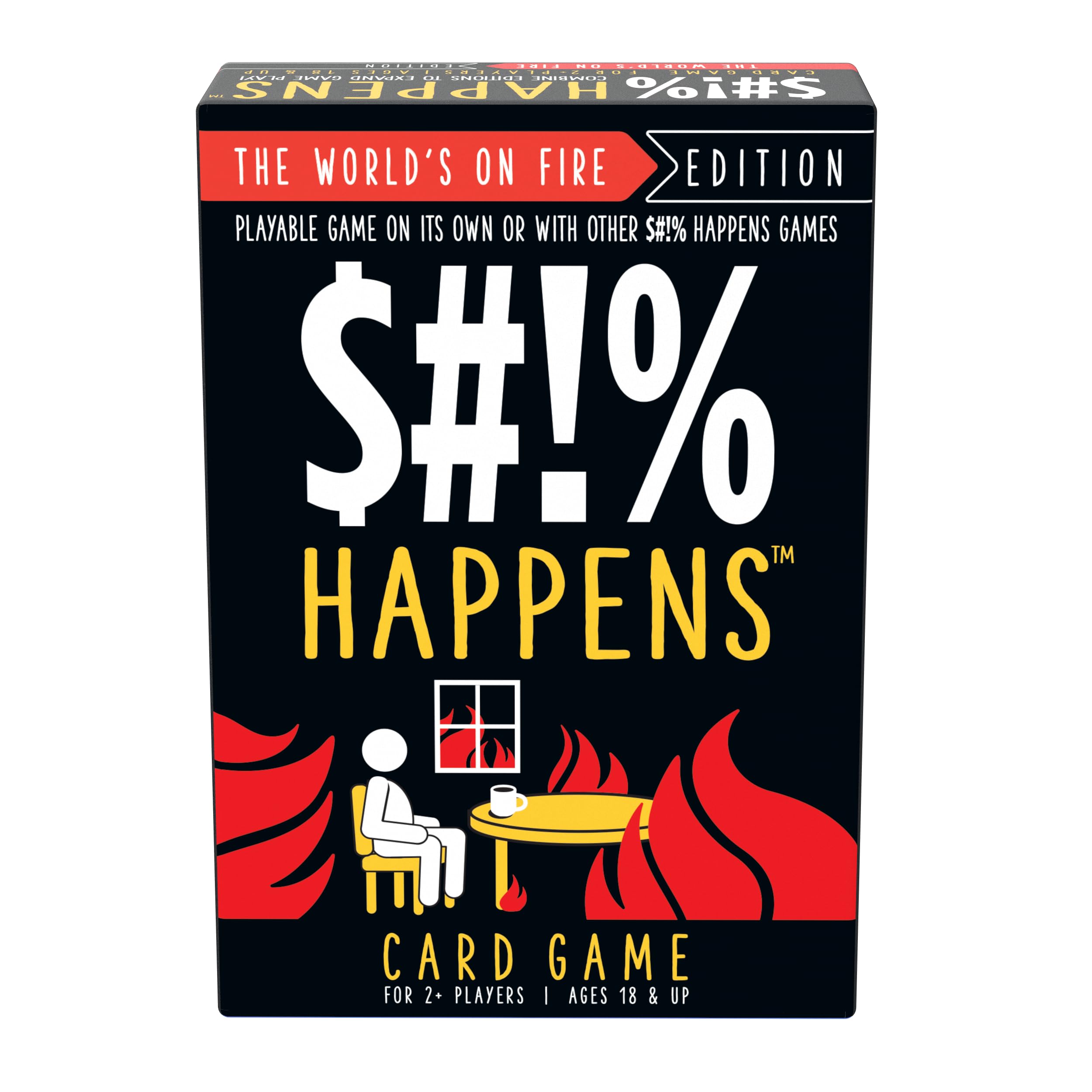 Endless Games $#!% Happens: The World's On Fire Edition | Lustiges Kartenspiel, bewertet die schlimmsten Momente des Lebens | 2+ Spieler, ab 18 Jahren