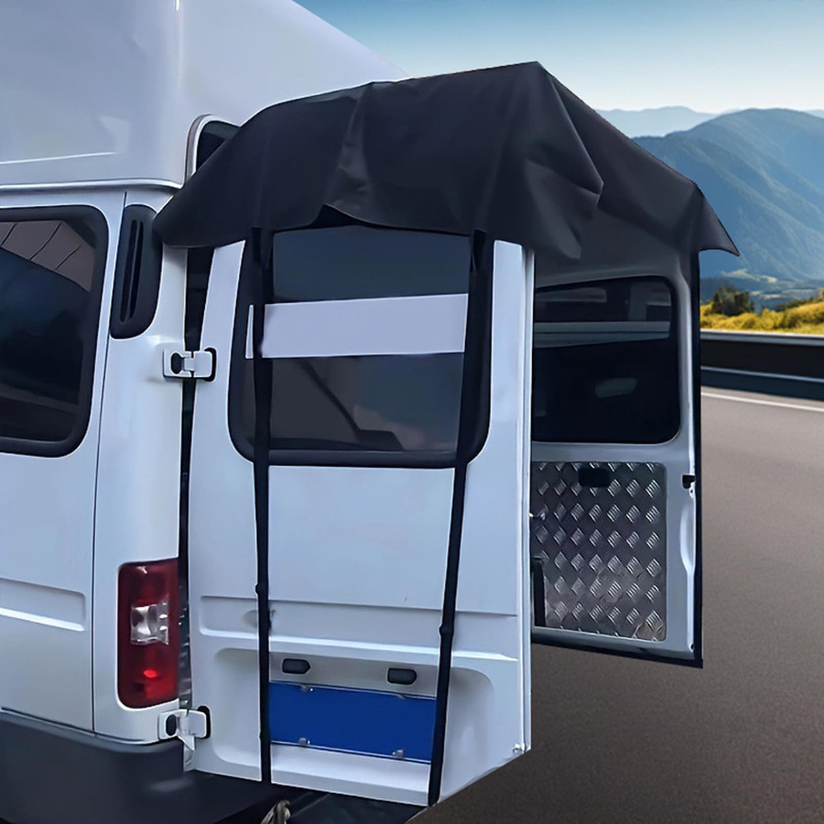 Hecktür Markise - Van Heckklappe, Hintertürabdeckung | Wasserdichtes Camping -Wanderwanderstrand, windbeständiger Schutz für Hochleistungsschatten für Picknick -Reise -Abenteuer Freizeit im Freien