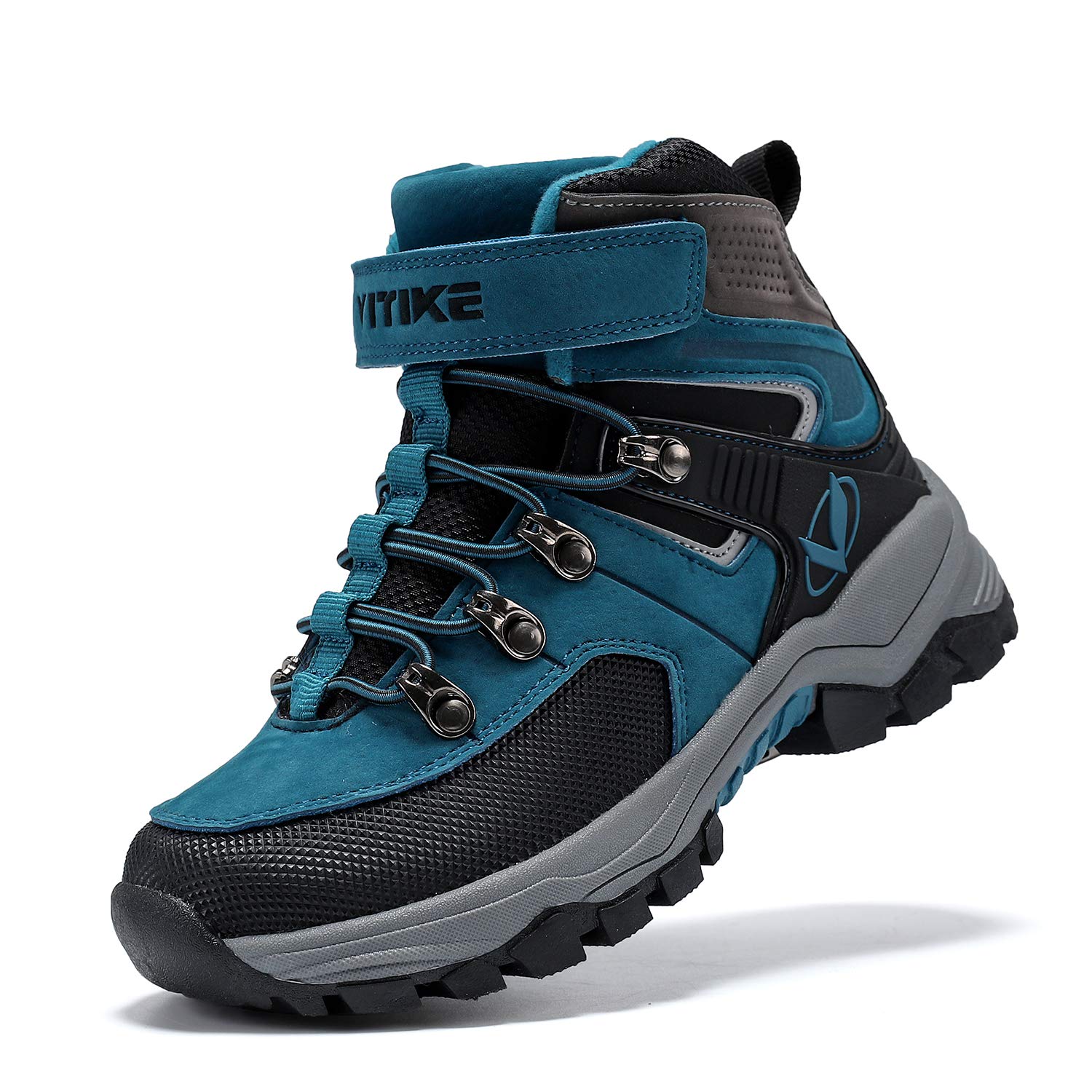 JMFCHI Kids Hiking Boots Boys Girls Outdoor Walking Climbing Sneaker Comfortable Non-slip Snow Shoes Hiker Boot Antiskid Steel Buckle Sole size 4