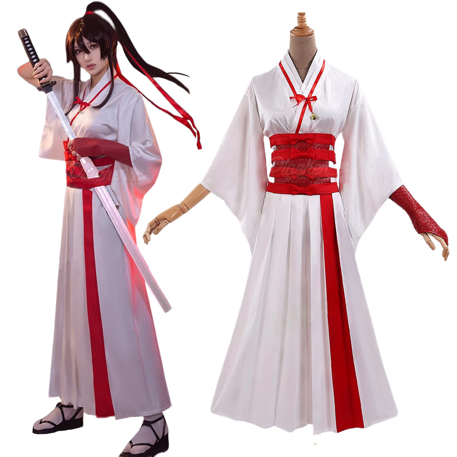 Amazon.co.jp: Plazhen 地獄楽 山田浅ェ門 佐切 コスプレ衣装 ウィッグ