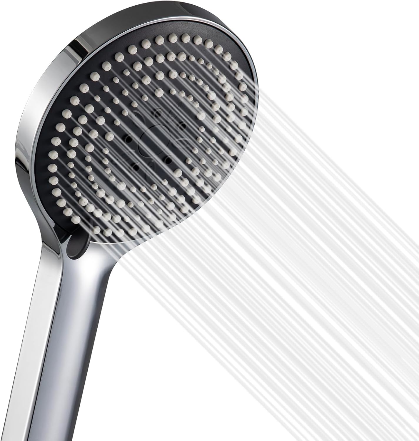 OFFO Duschkopf Groß xxl mit 6 Strahlarten, Duschbrause für Duschkopf Wassersparend, Shower Head für Baden(Φ130mm), Chrom