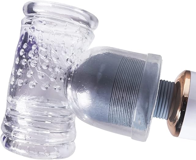 Wand Massager Attachment - Massage Male Head Tickler Accessories - Best Gift Idea Adults Only Sex Toys Vibrating Cup Masturbator Stretchy for Head Diameter 2" 50-55mm