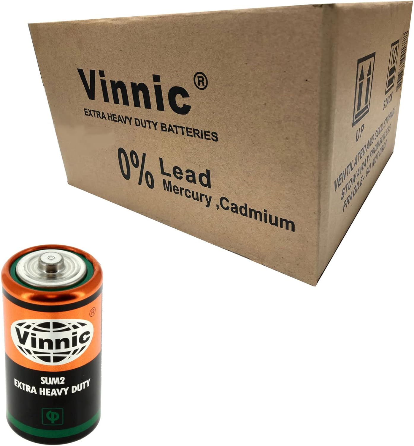 288pc VINNIC ER14MSG C Extra Heavy Duty Battery MN1400 14AC AM-2 HP11 K4A LR14