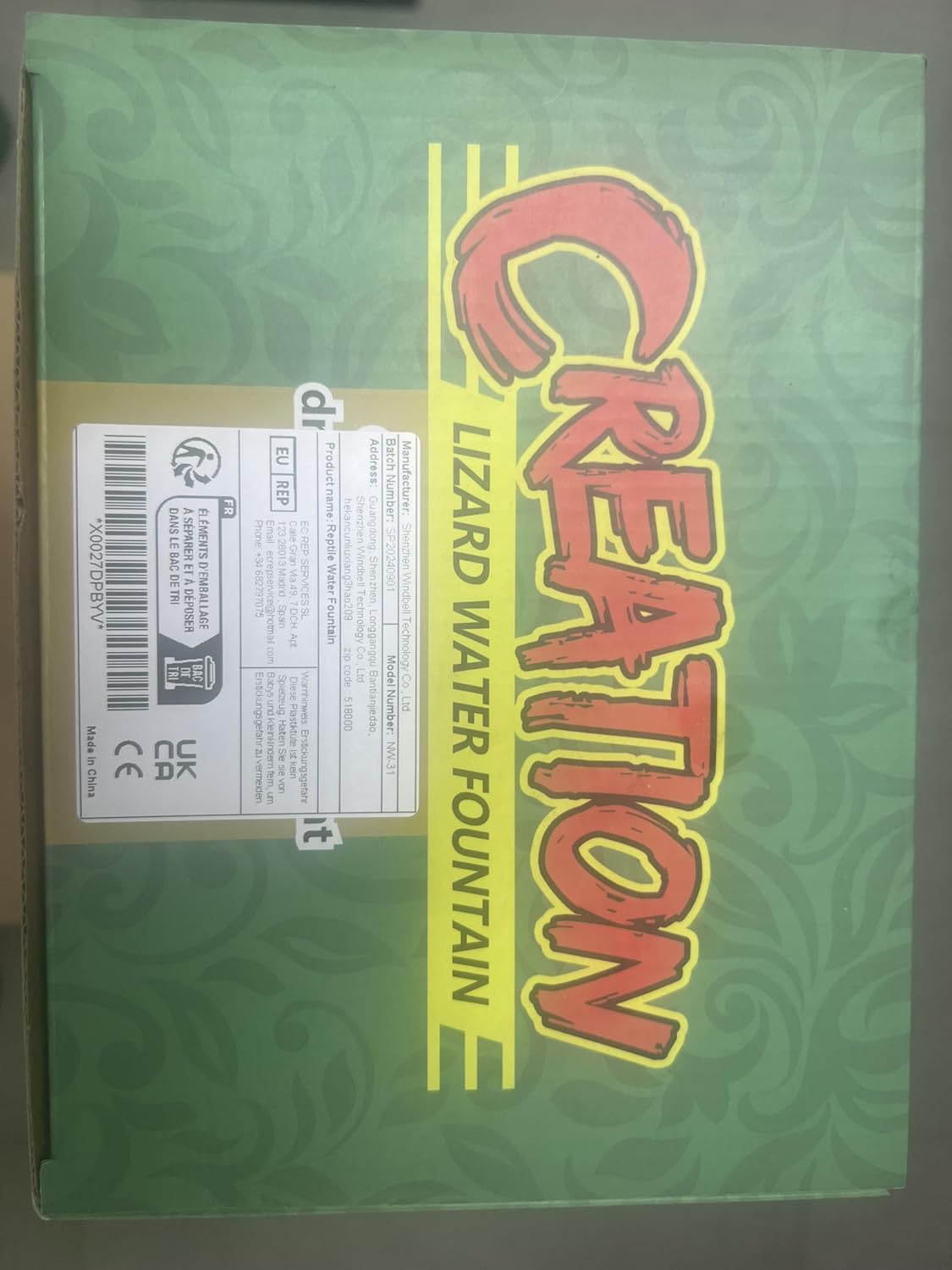 Reptile Chameleon Cantina Drinking Fountain Water dripper Comes with Feeding Tongs and Frosted Tweezer for Lizard Turtle Snake Spider Frog Gecko, Come with an Extra Pump for Replacement