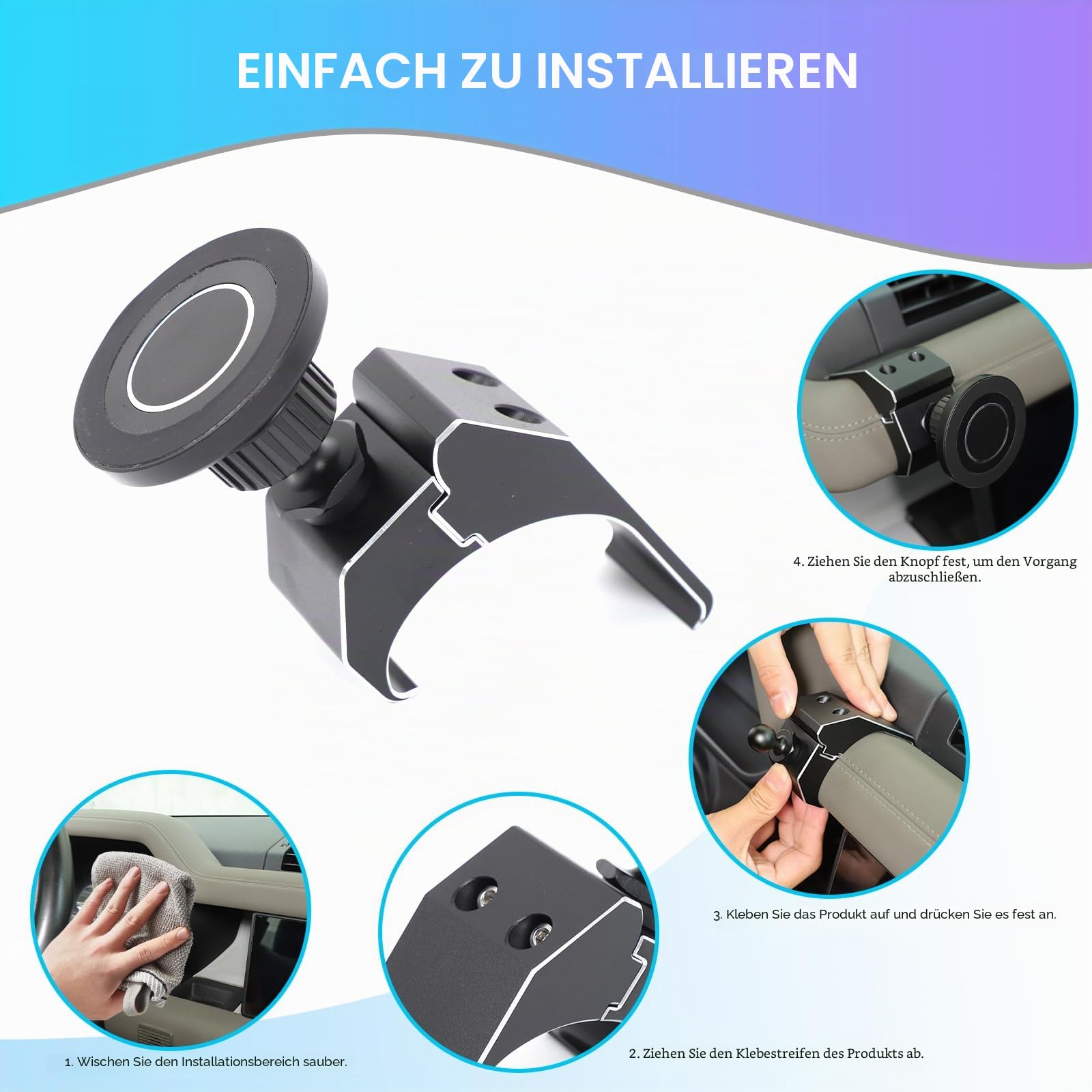 Yinanlutos Magnetische Handyhalterung kompatibel mit Land Rover Defender 2020-2023 Typ G