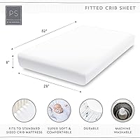 Vista 5 de The Peanutshell Juego de ropa de cama para cuna de bebé de 3 piezas para niñas, juego de cama para recién nacidos, bebés y niños pequeños