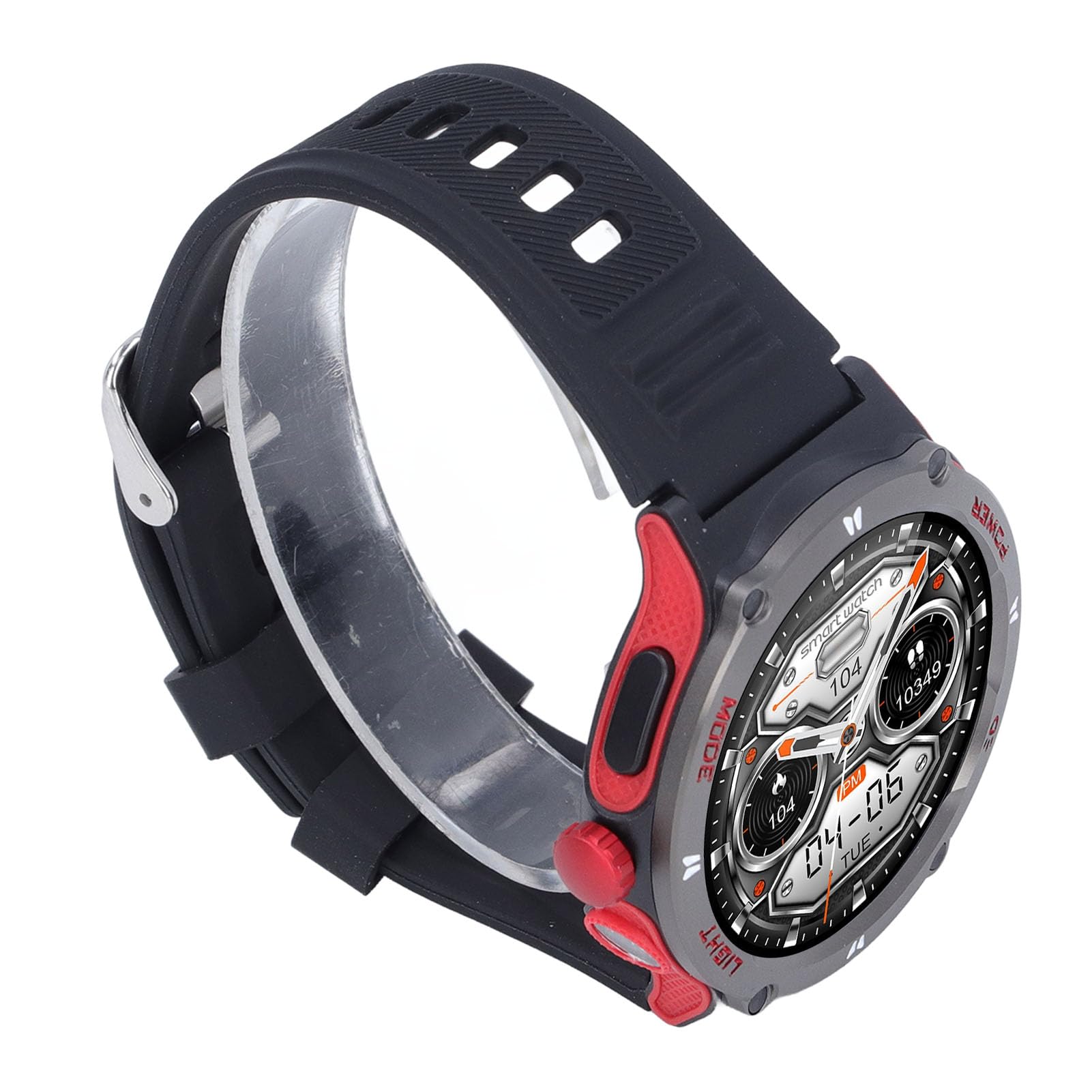 Smart Watch per Uomo e Donna, Fitness Tracker Bluetooth Impermeabile con Touchscreen da 1,53 Pollici per Sport All'aria Aperta, Escursionismo, Passeggiate, Ciclismo (rosso)