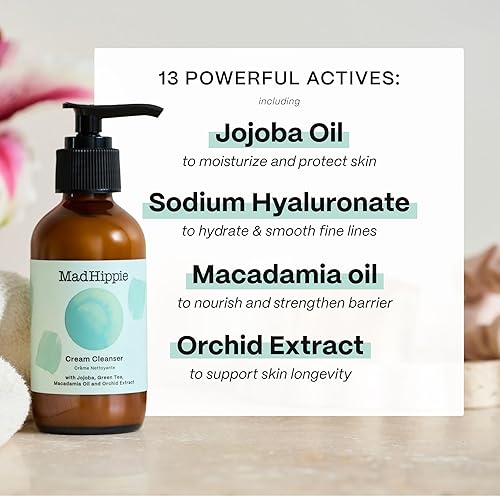 Miniatura 3 de Mad Hippie Set de crema facial y crema limpiadora para el cuidado de la piel, loción facial para mujeres/hombres con niacinamida, complejo de