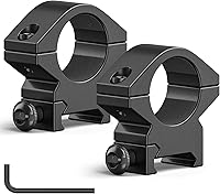 Vista 10 de CVLIFE Anillos de alcance de 1 pulgada - Montaje de alcance para rieles de cola de milano y Picatinny - 2 piezas