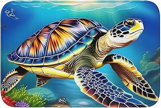 Anti Slip Thickened Floor Mat XBKGOHA Sea Turtles Diamond Painting Picture Non-Slip, Easy to Clean, Durable,Perfect for Toilet Bathroom 60x40cm