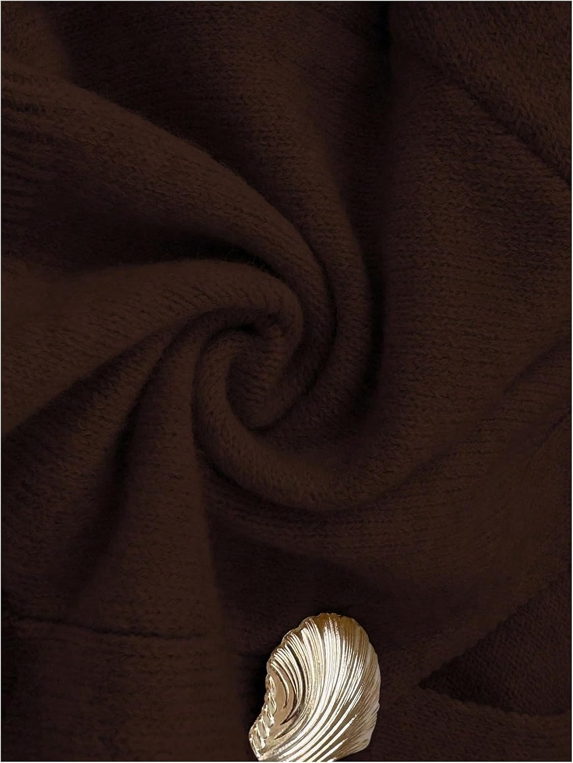 Verdusa Women's Button Up Cardigan Elegant V Neck Cozy Sweaters Fall Winter Outerwear - Image 6