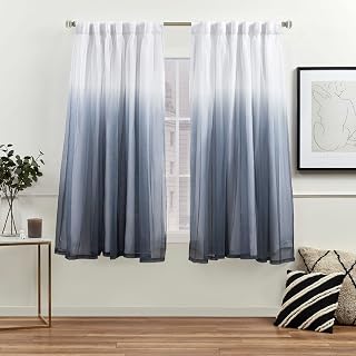 Exclusive Home Curtains Crescendo karartma perdesi, astarlı, gizli halkalı, 132 x 168 cm, indigo