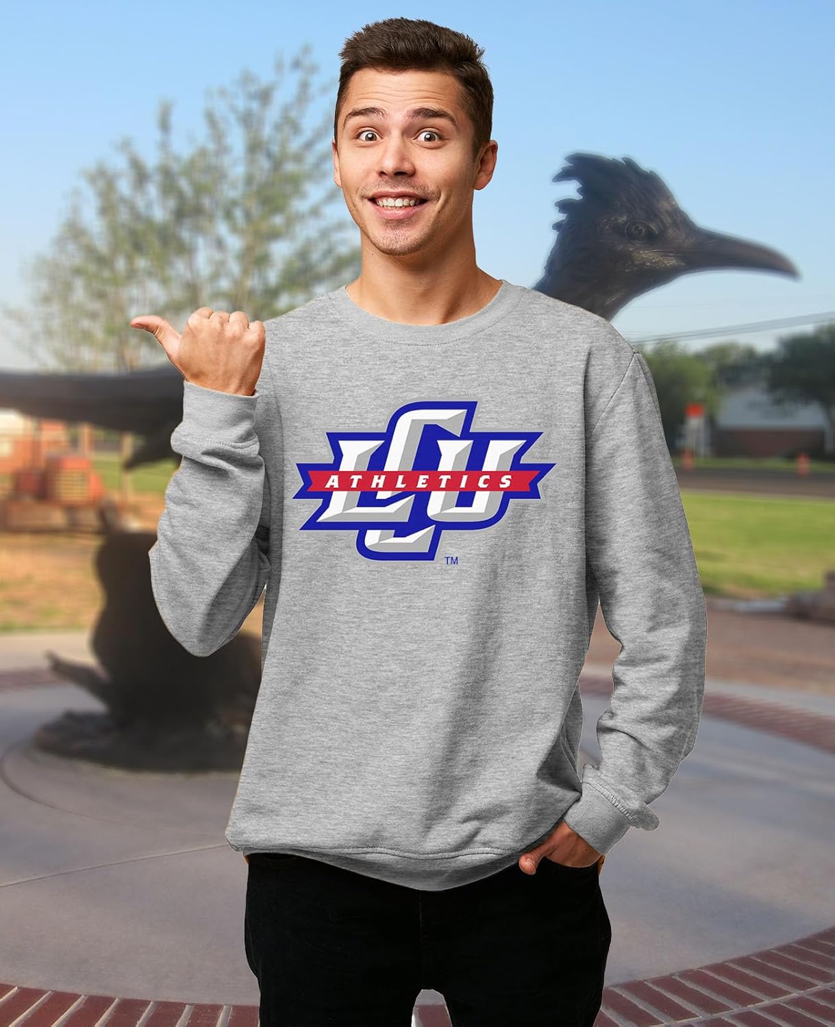 NCAA Officially Licensed Apparel College Team Color Unisex Sweatshirt Logo icon - Image 2