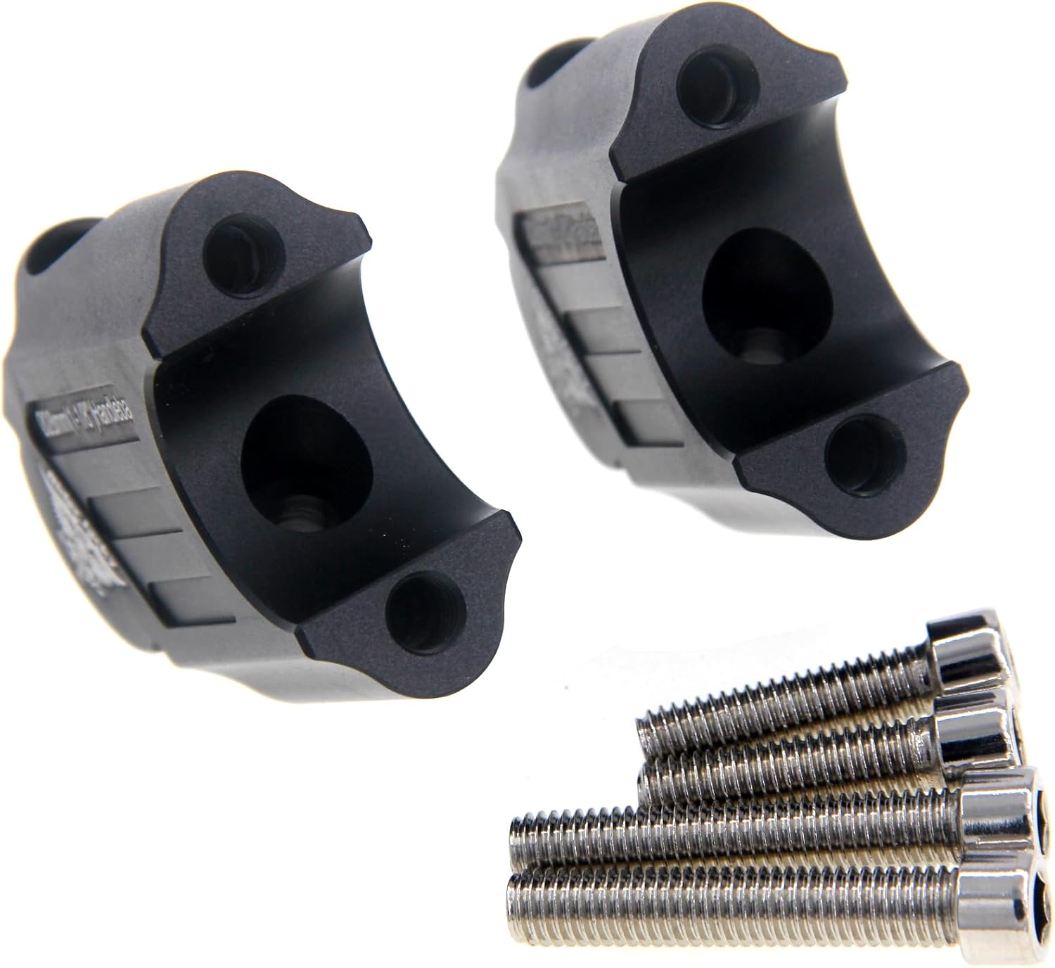 For BMW F800GS F800GT 2008-2017,F800 GS ADV Adventure F800R 2015-2017 CNC Aluminum Motorcycle 28mm(1-1/8") Handlebar Riser Clamp Bar Risers Extend Mount Adapter (Black)