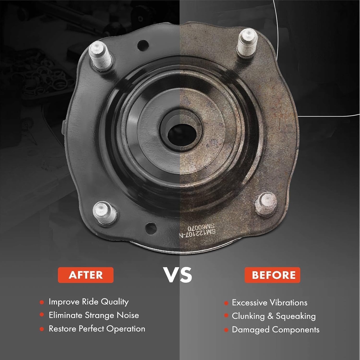 A-Premium Front Strut Mount Compatible with Toyota Land Cruiser 2008-2018 | V8 5.7L, Front Driver or Passenger Side