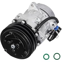 Air Conditioner AC Compressor with Clutch Fit for Kenworth T450 1993-1996, T600A 1994-2007 8.3L 8.5 10 10.3 10.5 10.8 for Peterbilt 320 2000-2004, 357 378 1999-2002 5.9 7.2 8.9 12 12.5 12.7 14 14.9 15